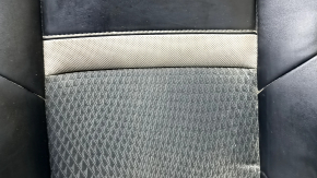 Driver's seat back cover for Toyota Camry v50 12-14 USA, SE, leather + cloth, black, wrinkled, needs cleaning