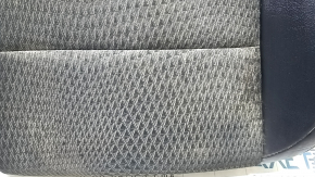 Driver's seat cushion cover for Toyota Camry v50 12-14 USA, SE, leather + cloth, black, wrinkled, needs cleaning