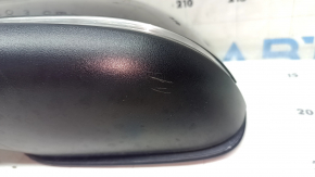 Left side mirror assembly BMW 3 F30 4d 13-18 USA 5 pins, matte mount, turn signal, black, scratches, peeling varnish