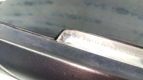 Left side mirror assembly BMW 3 F30 4d 13-18 USA 5 pins, matte mount, turn signal, black, scratches, peeling varnish