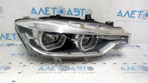 BMW 3 F30 16-18 LED front right headlight assembly, sand, scratches