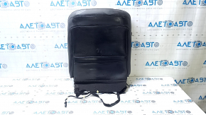 Acura ILX 13-15 passenger seat back upholstery, black leather, perforated, heated