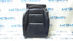 Acura ILX 13-15 passenger seat cushion upholstery, black leather, perforated, heated, wrinkled, needs cleaning