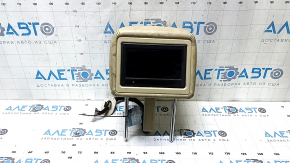 Nissan Pathfinder 13-16 driver's seat headrest, beige leather, with monitor, dry-cleanable