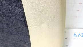 Toyota Avalon 13-18 driver's seat back upholstery, beige leather, heated, wrinkled