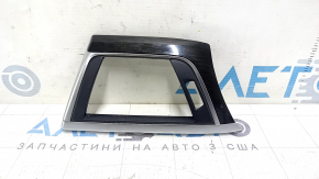 Left front panel trim for BMW 3 F30 12-18, ebony Perlglanz Chrome, scratches
