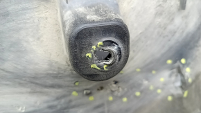 Tesla Model X 16-21 front bumper guard is scuffed, dented, and has tears