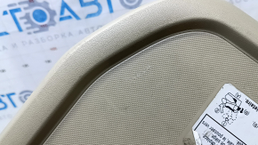 Rear passenger seat cover for Toyota Sequoia 2008-2009, beige, scratches, broken mount