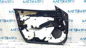 Mazda 6 18-21 front right door panel, black, armrest and insert, beige leather, gray molding with chrome, dry-cleanable, scratches