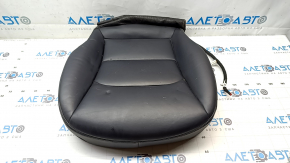 Lower passenger seat trim for Tesla Model 3 18 - black leather, heated, scratches and dents on the leather