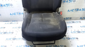 Passenger seat Nissan Versa 12-15 usa without airbag, mechanical, cloth black, dirty