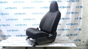 Driver's seat Nissan Versa 12-15 usa without airbag, mechanical, cloth black, dirty