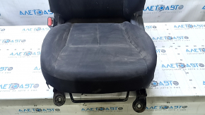 Driver's seat Nissan Versa 12-15 usa without airbag, mechanical, cloth black, dirty