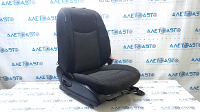 Passenger seat Nissan Leaf 13-13 without airbag, mechanic, cloth black, without headrests, for cleaning