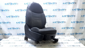 Passenger seat Fiat 500 12-13 without airbag, mechanical, leather-cloth black-gray