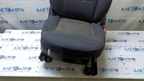 Passenger seat Fiat 500 12-13 without airbag, mechanical, leather-cloth black-gray