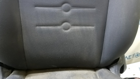 Passenger seat Fiat 500 12-13 without airbag, mechanical, leather-cloth black-gray