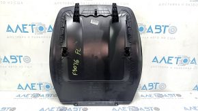 BMW 3 F30 12-18 passenger seat backrest trim, black, without mesh