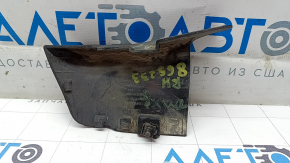 Tesla Model X 16-21 rear right mudguard with tears, scuffs, and cracks