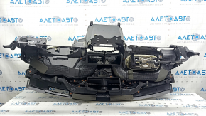 Front dashboard with AIRBAG for Ford Fusion mk5 17-20, black, with start-stop, speaker, and projection, without speaker grille