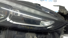 Mazda 6 18-21 USA LED front right headlight without AFS, varnish peeling, needs polishing