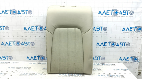 The back of the rear row of seats, 2nd row, right, Mazda 6 19-21, beige leather, perforated, without a headrest, needs cleaning, wrinkled