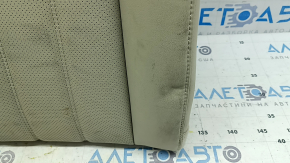 The back of the rear row of seats, 2nd row, right, Mazda 6 19-21, beige leather, perforated, without a headrest, needs cleaning, wrinkled