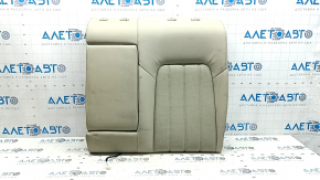 Rear seat backrest, 2nd row, left, Mazda 6 19-21, beige leather, perforated, heated, without headrests, needs cleaning, wrinkled