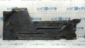 Left underbody protection for BMW 3 F30 4d 12-18, worn and dented