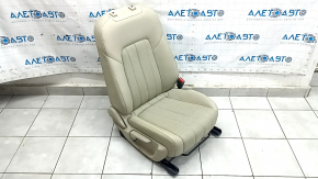 Mazda 6 18-21 passenger seat without airbag, manual, beige leather, perforated, heated, cleanable