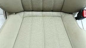 Mazda 6 18-21 passenger seat without airbag, manual, beige leather, perforated, heated, cleanable