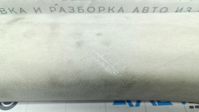 Tesla Model X 16-21 Left Front Pillar Trim, Beige Alcantara, Dry Clean, Scratches