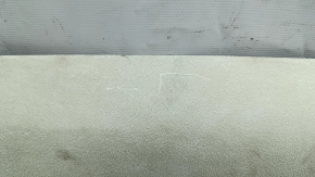 Tesla Model X 16-21 right front pillar trim, beige Alcantara, dry cleanable, scratches, broken mount