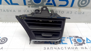 Tesla Model X 16-21 front dashboard air vent, driver's right, gray lower molding, matte inserts, scratch