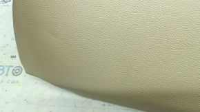 Right side 2nd row seat cushion BMW 5 F10 14-16 beige leather DAKOTA venetobeige, wrinkled