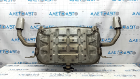 Rear muffler with barrel for Mazda 6 18-21 2.5 with chrome tips, dents