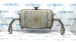 Rear muffler with barrel for Mazda 6 18-21 2.5 with chrome tips, dents