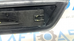 Outer front left door sill trim for BMW 5 F10 11-16, black with chrome, missing chrome trim, scratches, broken fasteners