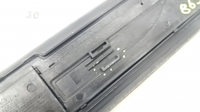 Outer front right door sill trim for BMW 5 F10 11-16, black with chrome, missing chrome trim, scratches, broken fasteners
