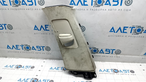 Tesla Model X 16-21 center pillar trim, upper belt, left, beige Alcantara, dry-cleanable