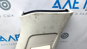 Tesla Model X 16-21 center pillar trim, upper belt, right, beige Alcantara, dry-cleanable