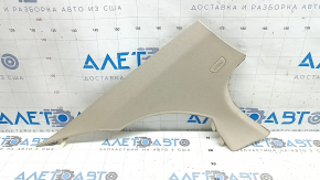 Left rear pillar trim for BMW 5 F10 11-16, oyster beige, with plug, bumpers