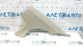 BMW 5 F10 11-16 right rear pillar trim, oyster beige, with plug, nicks, scratches