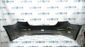 Bare rear bumper for BMW 5 F10 14-16 with parking sensors, Base, white, worn