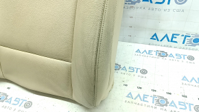Driver's seat back upholstery BMW 5 F10 14-16 Dakota beige leather Venetobeige, heated, dry cleanable, wrinkled