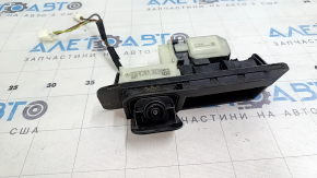 External trunk lid handle with button for opening the Mercedes C-class W205 19-21 under the camera