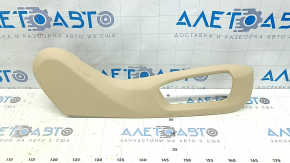 BMW 5 F10 11-16 passenger seat control trim, beige Venetobeige, needs cleaning, scratches