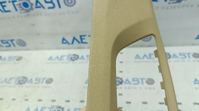 BMW 5 F10 11-16 passenger seat control trim, beige Venetobeige, needs cleaning, scratches