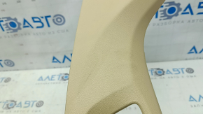 BMW 5 F10 11-16 passenger seat control trim, beige Venetobeige, needs cleaning, scratches