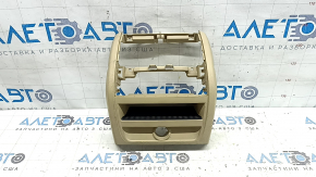 Rear center console trim for BMW 5 F10 11-16 beige Venetobeige, scratches, needs cleaning